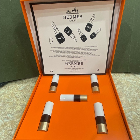 🩷SOLD🩷Hermes 5 x 1.5g Pack Shades Lipstick Limited Edition NIB - Picture 3 of 11
